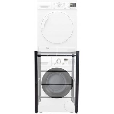 Waschmaschinenregal Medina (Farbe: schwarz)