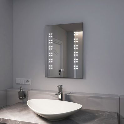 EMKE® LED Badspiegel Wandspiegel Touch Badezimmerspiegel Mit Beleuchtung Bad Spiegel