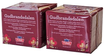 Brauner Karamellkäse aus Norwegen zwei Würfel 2 x 250g