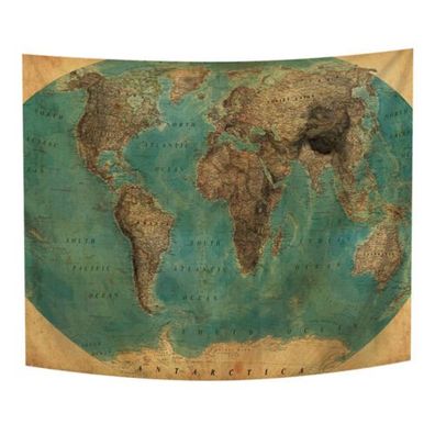 Welt Karte Muster Tapisserie Welt Karte Strand Handtuch Wand Hangen Bad Vorhang