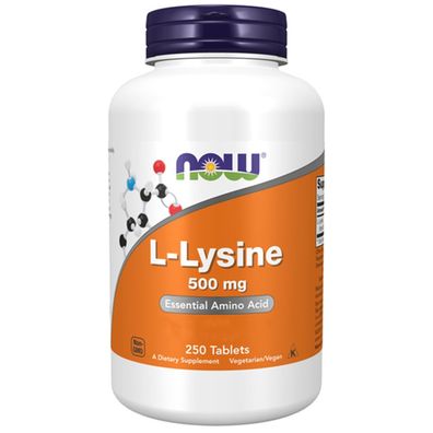 Now Foods, L-Lysine, 500mg, 250 Tabletten