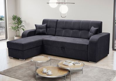 Ecksofa Sofa Couch Schlaffunktion Bettkasten MISOL