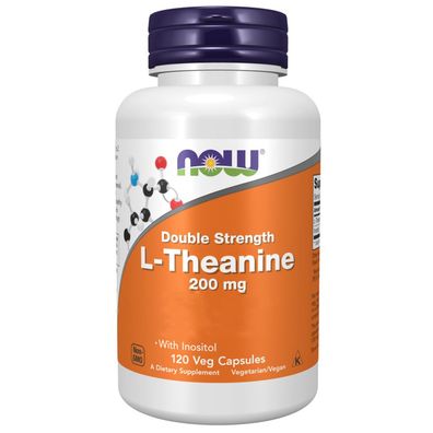 Now Foods, Double Strength L-Theanine, 200mg, 120 Veg. Kapseln