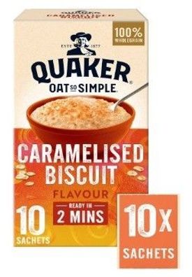 Quaker Oat So Simple Caramelised Biscuit 10 x 33,4g