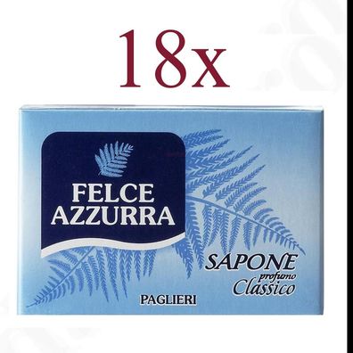 Paglieri Felce Azzurra Hand seife classic 18x 100 g Stückseife