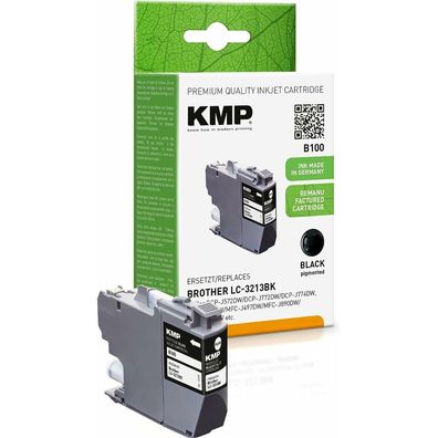 KMP B100 schwarz Tintenpatrone ersetzt brother LC-3213BK
