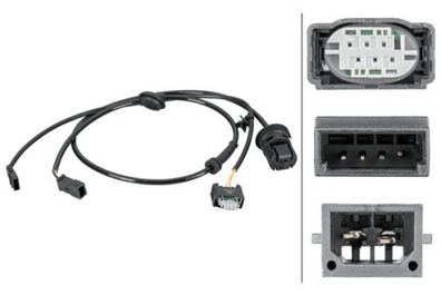 HELLA 6PU 012 806-801 Sensor, Raddrehzahl - 2/3-polig - hinten links - Kabel: 925mm