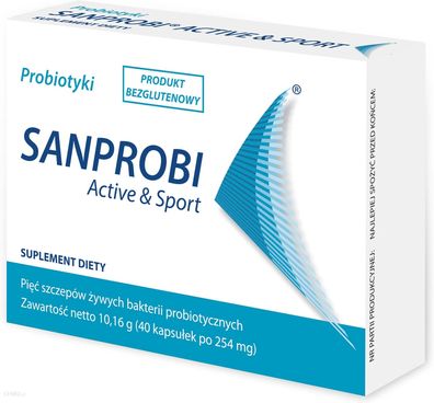 Sanprobi Active und Sport Probiotika Probiotisch für aktive Menschen 40 Kapseln