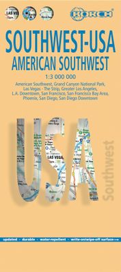 American Southwest 1 : 3 000 000. Road Map + City Maps,