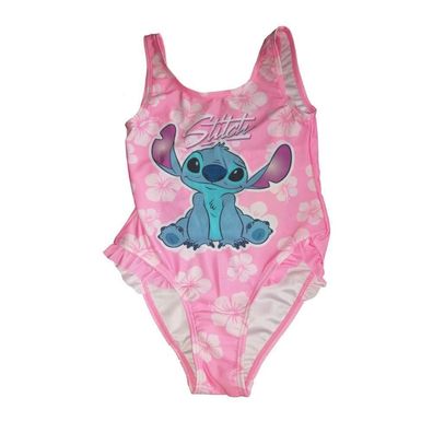 Stitch Badeanzug für Mädchen | Pink | 88% Polyester/12% Elasthan | 104-1...