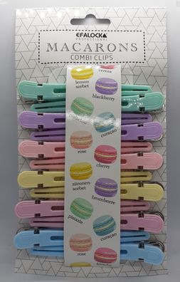 Combi-Clip Abteilklammern 12 Stück macarons pastell