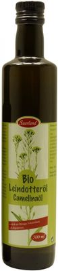 Saarländisches Bio Leindotteröl - Flasche: 500 ml