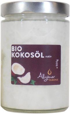 Allgäuer Bio Kokosöl - Glas: 500 ml