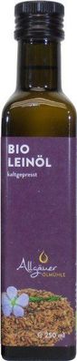 Allgäuer Bio Leinöl - Flasche: 250 ml