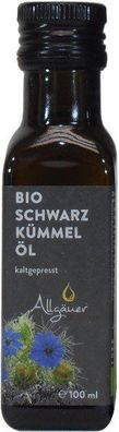 Allgäuer Bio Schwarzkümmelöl - Flasche: 100 ml