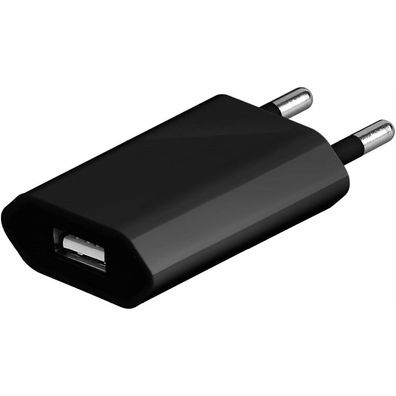 USB-Ladegerät 1 A (5W) schwarz (schwarz)