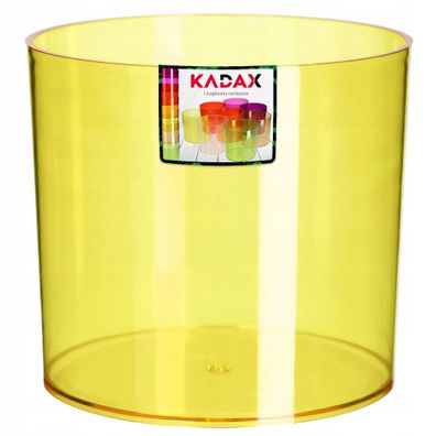 KADAX Blumentopf aus Kunststoff, 15.5 cm, Gelb