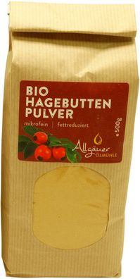 Allgäuer Bio Hagebuttenpulver - Packung: 500 g