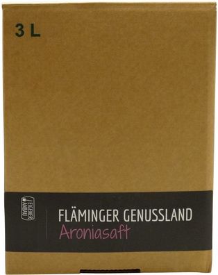 Fläminger Aroniasaft - Karton: 3 Liter