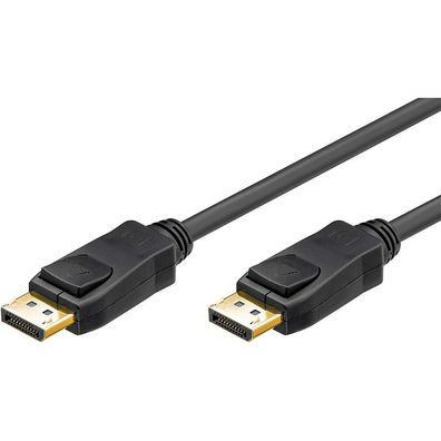 Verbindungskabel DisplayPort 1.2 Stecker > DisplayPort 1.2 Stecker (schwarz, 3 Meter)