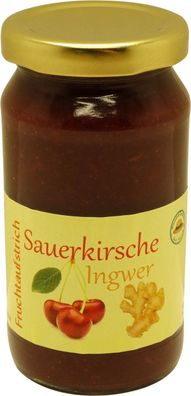 Fercher Fruchtaufstrich Sauerkirsche mit Ingwer - Glas: 235 g