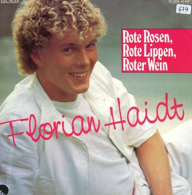 7" Cover Florian Haidt - Rote Rosen rote Lippen roter Wein