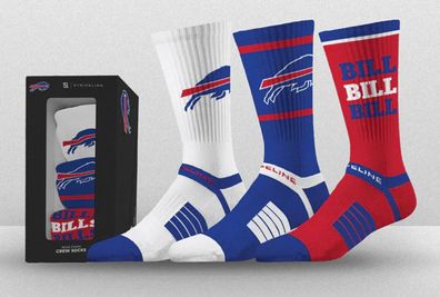 NFL Buffalo Bills Socken Strideline Premium 3er Pack Geschenkbox M/ L (40-46)