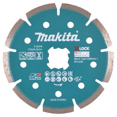 Makita Diamanttrennscheibe X-LOCK 125x1,6mm Trocken Beton Granit Marmor E-02076