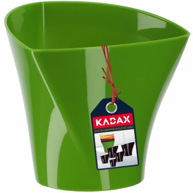 KADAX Blumentopf, übertopf, Pflanztopf aus Kunststoff, 17 cm, Grün