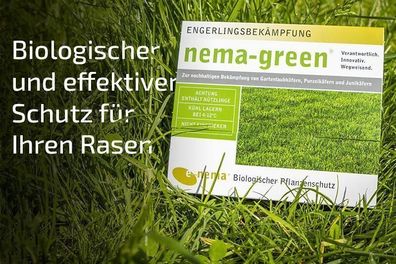 Nema-Green HB Nematoden zur Bekämpfung des Gartenlaubkäfers 25 Mio für 50m²