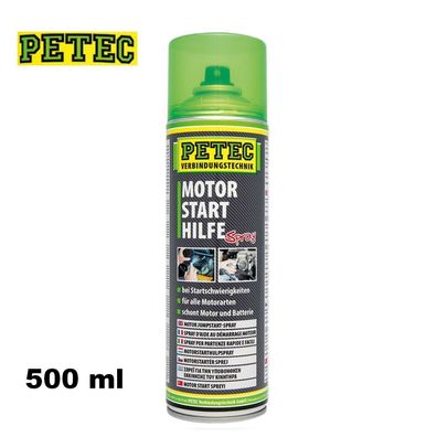 1x PETEC 500ml Motor Kalt-Start-Hilfe Start-Pilot Motor-Start-Spray 70450