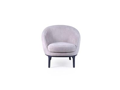 Designer Luxus Grau Sessel Polster Couch Sitz Modern Textil Polstermöbel