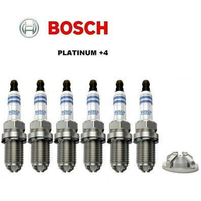 6x BOSCH Platinum Zündkerzen für BMW 5er E34/ E39/ E60/ E61 M5 FGR7DQP+