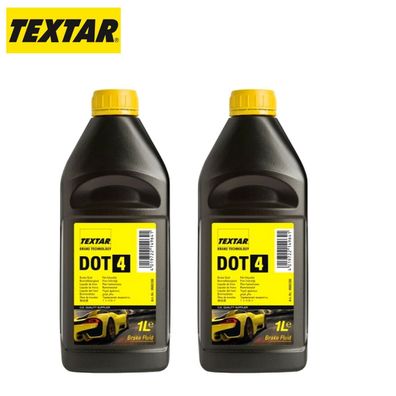 2x 1Liter TEXTAR Bremsflüssigkeit DOT4 für FORD MAZDA Renault TOYOTA 95002200