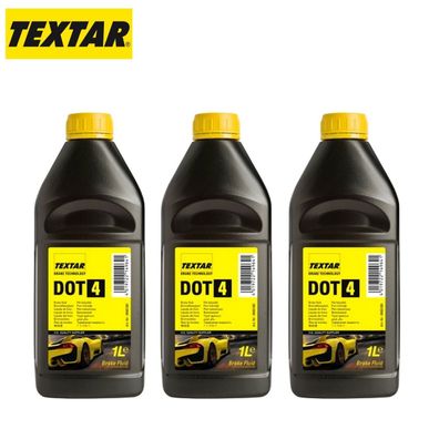 3x 1Liter TEXTAR Bremsflüssigkeit DOT4 für FORD MAZDA Renault TOYOTA 95002200
