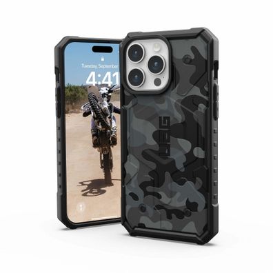 Urban Armor Gear UAG Pathfinder SE MagSafe Case für iPhone 15 Pro Max- midnight Cam