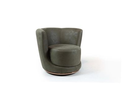Modern Sessel Grau Polstermöbel Wohnzimmer Design Couch Polster Sitz