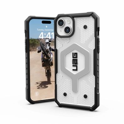 Urban Armor Gear UAG Pathfinder MagSafe Case für iPhone 15 Plus - Ice