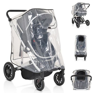 Moni Kinderwagen-Regenschutz Bimbro universal, Belüftungslöcher, für Einsitzer