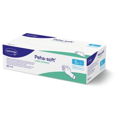 Peha-soft® latex protect, size S, P100 | Packung (100 Stück) - 6933265512442 (Gr. S)