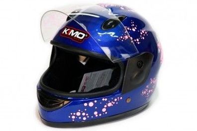 KIMO Kinder Fullface Helm Sport Blue helm kinder