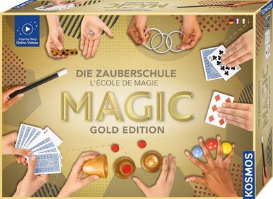 Kosmos 694319 Magic Die Zauberschule - Gold Edition, 75 Zaubertricks für KInder