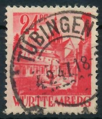 FZ Württemberg 1. Ausgabe Spezialisiert Nr 8vv X40481A