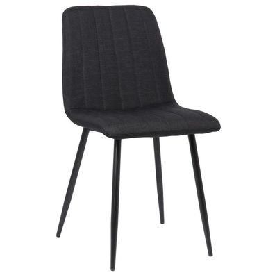 Stuhl Dijon Stoff (Farbe: schwarz)