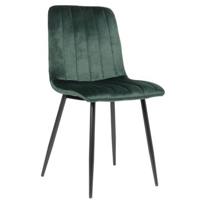 Stuhl Dijon Samt (Farbe: grün)