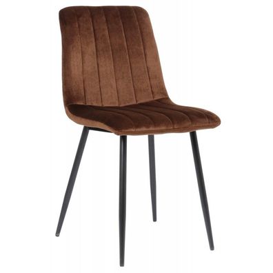 Stuhl Dijon Samt (Farbe: braun)