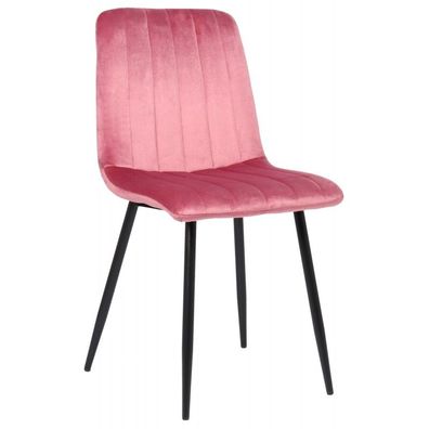 Stuhl Dijon Samt (Farbe: pink)