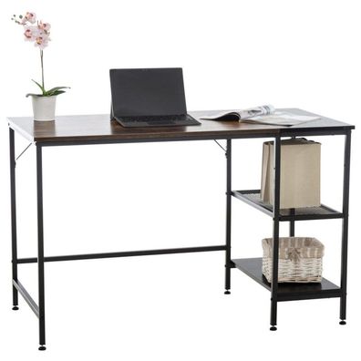Schreibtisch Oviedo (Farbe: schwarz/ braun)
