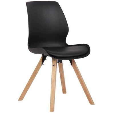 Stuhl Luna Kunststoff (Farbe: schwarz)