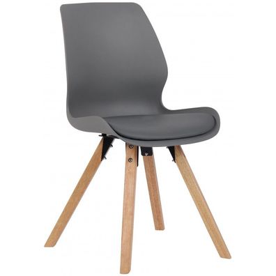 Stuhl Luna Kunststoff (Farbe: grau)